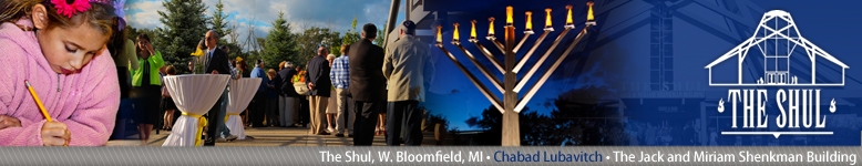The Shul - West Bloomfield, MI - Celebrating Judaism as a Family... Jewish Holidays, Shabbat, Education, Programming...